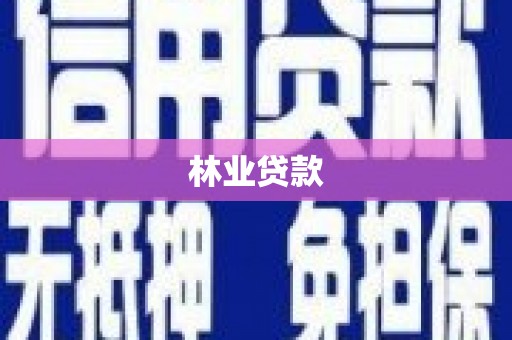龙亭林业贷款
