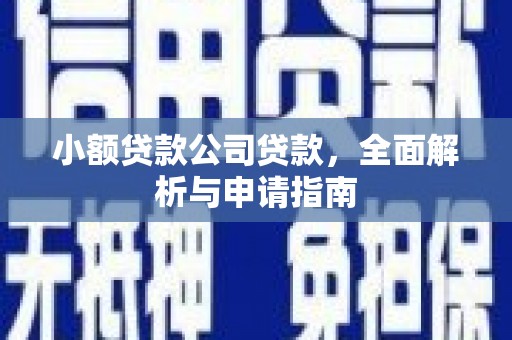 龙亭小额贷款公司贷款，全面解析与申请指南