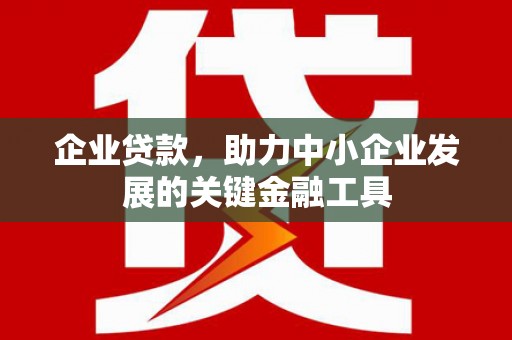 龙亭企业贷款，助力中小企业发展的关键金融工具