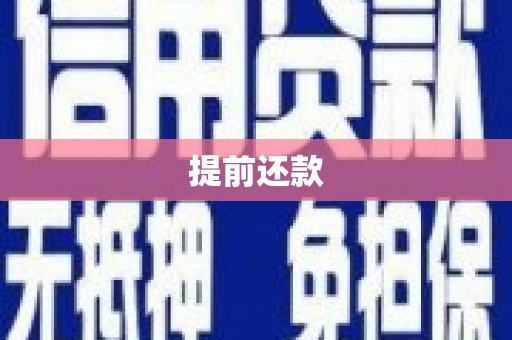 龙亭提前还款